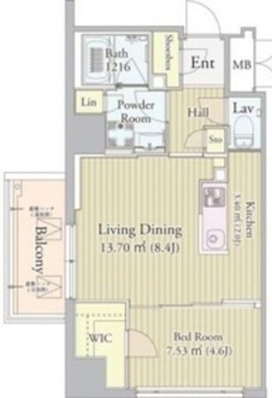 グロリアス西荻窪の物件間取画像